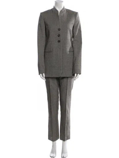 Pre-owned Rosie Assoulin Wool Pant Set In Gray