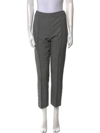 Pre-owned Rosie Assoulin Wool Straight Leg Pants In Multi