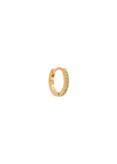 Rosie Fortescue Crystal-embellished 18kt Gold Single Hoop Earring