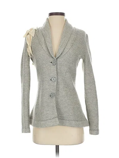 Pre-owned Rosie Neira Wool Cardigan Sweater In Gray