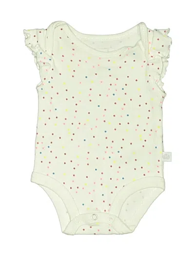 Pre-owned Rosie Pope Baby Babies' Short Sleeve Onesie In White