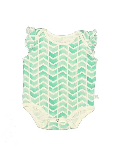 Pre-owned Rosie Pope Babies' Short Sleeve Onesie In Green