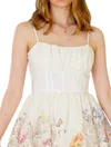 Rosie Posie Enchanted Garden Mini Dress In White In White