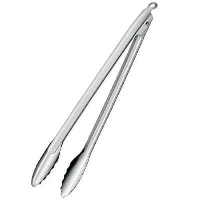 Rosle 16-inch Heavy-duty Stainless Steel Locking Kitchen Tongs In Silver