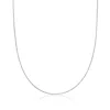 Ross-simons 0.6mm 14kt White Gold Wheat Chain Necklace In Multi