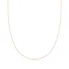 Ross-simons 0.7mm 14kt Rose Gold Rope-chain Necklace In Multi