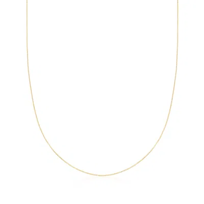 Ross-simons 0.8mm 14kt Yellow Gold Adjustable Snake Chain Necklace