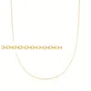 Ross-simons 0.8mm 14kt Yellow Gold Cable Chain Necklace In Multi