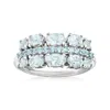 Ross-simons 1.00 Aquamarine And .20 Swiss Blue Topaz Ring In Sterling Silver In Blue