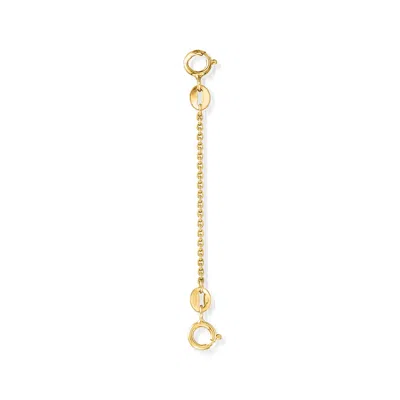 Ross-simons 1.1mm 14kt Yellow Gold 2 Inches Cable Safety Chain