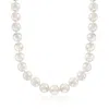 Ross-simons 13.5-14mm Shell Pearl Necklace With Sterling Silver In Multi
