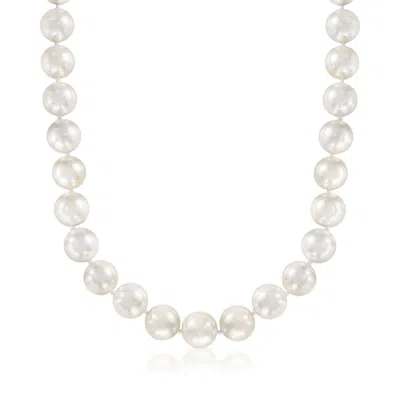 Ross-simons 13.5-14mm Shell Pearl Necklace With Sterling Silver In Multi