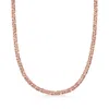 Ross-simons 14kt Rose Gold Small Byzantine Necklace In Multi