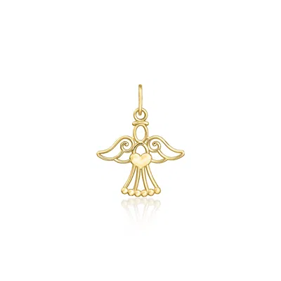 Ross-simons 14kt Yellow Gold Angel Pendant