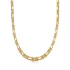 Ross-simons 14kt Yellow Gold Byzantine And Double-link Necklace In Multi