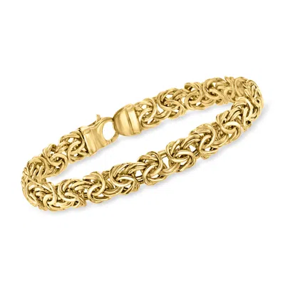 Ross-simons 14kt Yellow Gold Byzantine Bracelet In Multi