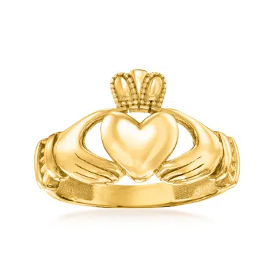 Ross-simons 14kt Yellow Gold Claddagh Ring