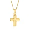 Ross-simons 14kt Yellow Gold Cross Pendant Necklace In Multi