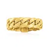 Ross-simons 14kt Yellow Gold Curb-link Ring In Yellow