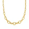 Ross-simons 14kt Yellow Gold Double-oval Link Necklace In Multi