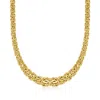 Ross-simons 14kt Yellow Gold Graduated Byzantine Necklace In Multi