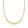 Ross-simons 14kt Yellow Gold Graduated Byzantine Necklace In Multi