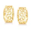 Ross-simons 14kt Yellow Gold Greek Key Earrings In Gold