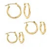 Ross-simons 14kt Yellow Gold Jewelry Set: 3 Pairs Of Hoop Earrings In Yellow