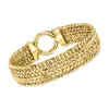 Ross-simons 14kt Yellow Gold Multi-row Curb-link Bracelet
