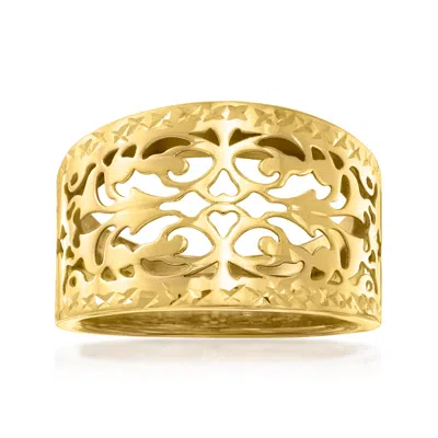 Ross-simons 14kt Yellow Gold Openwork Ring From Italy