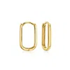 Ross-simons 14kt Yellow Gold Paper Clip Link Hoop Earrings In Gold