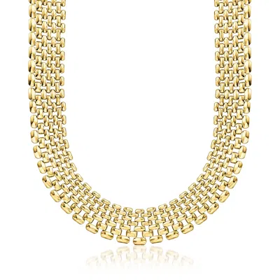 Ross-simons 14kt Yellow Gold-plated Panther-link Necklace