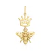 Ross-simons 14kt Yellow Gold Queen Bee Pendant In Gold