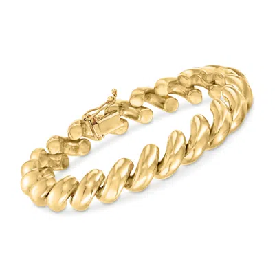 Ross-simons 14kt Yellow Gold San Marco Bracelet In Multi