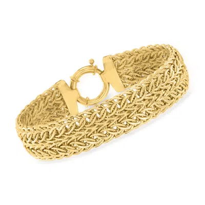 Ross-simons 14kt Yellow Gold Sedusa-link Bracelet In Multi