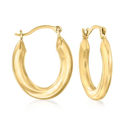 Ross-simons 14kt Yellow Gold Small Oval Hoop Earrings