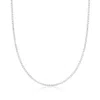 Ross-simons 1.4mm 14kt White Gold Box Chain Necklace In Multi