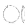 Ross-simons 1.5mm 14kt White Gold Hoop Earrings In White