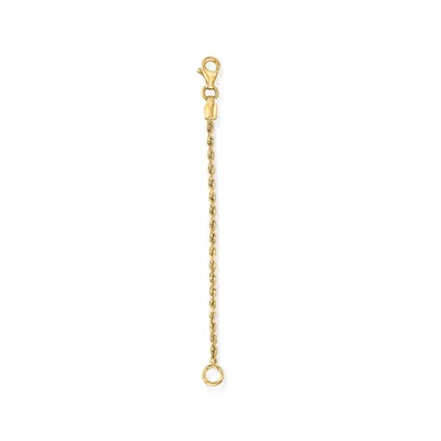 Ross-simons 1.75mm 14kt Yellow Gold Rope-chain Necklace Extender