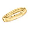Ross-simons 18kt Gold Over Sterling Bangle Bracelet In Multi