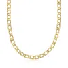 Ross-simons 18kt Gold Over Sterling Double-oval Link Necklace In Multi