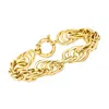 Ross-simons 18kt Gold Over Sterling Multi-oval Link Bracelet In Gold