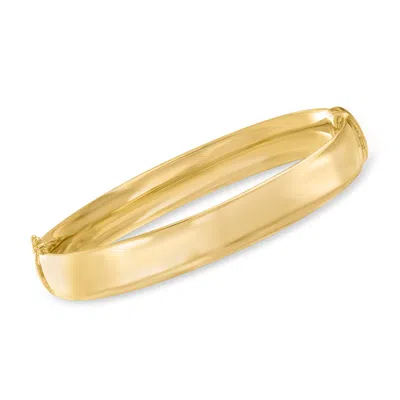 Ross-simons 18kt Gold Over Sterling Polished Bangle Bracelet In Multi