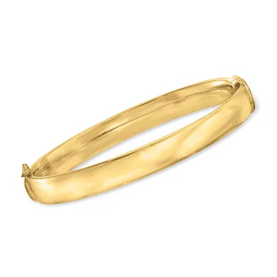 Ross-simons 18kt Gold Over Sterling Polished Bangle Bracelet In Multi
