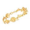 Ross-simons 18kt Gold Over Sterling Silver Sea Life Link Bracelet
