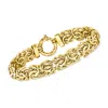 Ross-simons 18kt Yellow Gold Byzantine Bracelet In Gold