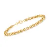 Ross-simons 18kt Yellow Gold Byzantine Bracelet In Multi