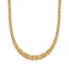 Ross-simons 14kt Yellow Gold Graduated Byzantine Necklace In Multi