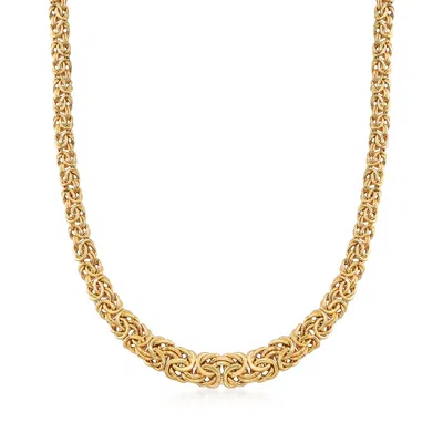 ROSS-SIMONS 18KT YELLOW GOLD BYZANTINE NECKLACE