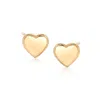 Ross-simons 18kt Yellow Gold Heart Stud Earrings In Yellow